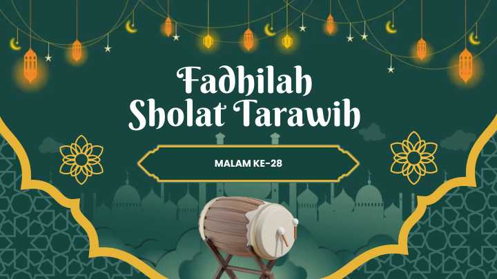 Keutamaan Sholat Tarawih Malam Ke-28 Menurut Kitab Durrotun Nasihin